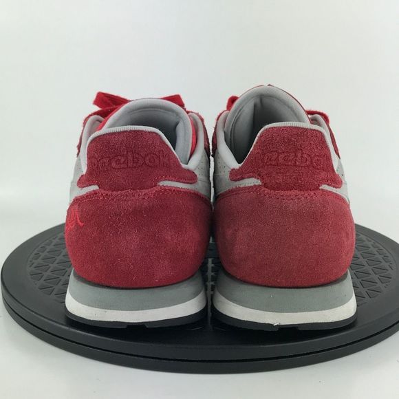 Reebok Classic Leather R12 'Stash' Black/Red Suede Shoes V54169 Men's Size 10 - Picture 6 of 12